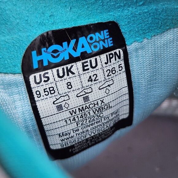 HOKA MACH X - Womens Sneakers - SIZE 9.5B - Picture 9 of 9